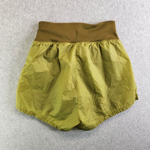 Nike Shorts Womens XS Green Run Division 2 In 1 Ripstop Zip Pocket Running - Picture 13 of 14